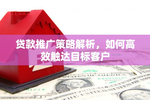 通许贷款推广策略解析，如何高效触达目标客户