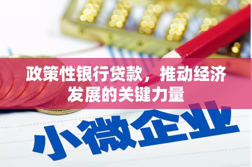 通许政策性银行贷款，推动经济发展的关键力量