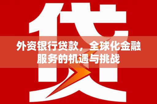 通许外资银行贷款，全球化金融服务的机遇与挑战