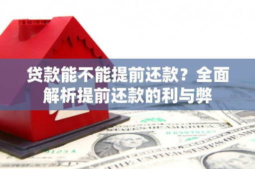 通许贷款能不能提前还款？全面解析提前还款的利与弊