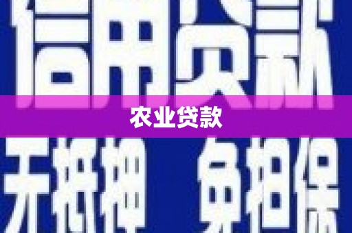 通许农业贷款